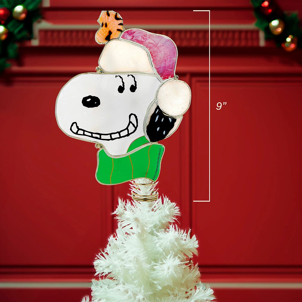 Kurt Adler 9-Inch Snoopy Lighted Treetop